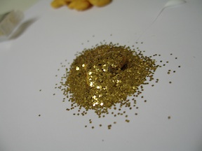 Add glitter (remember the Golden Glitter Rule: There ain't no mistake that adding copious glitter can't fix!)